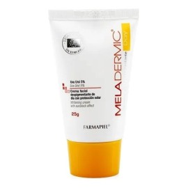 Crema Facial Aclaradora Despigmentante Meladermic De Día 25gr Todo tipo de piel con filtro solar mineral