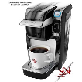 WraptorSkinz Decal Style Vinyl Skin compatible with Keurig K10 / K15 Mini Plus Coffee Makers Lightning Black (COFFEE MAKER NOT INCLUDED)