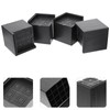 DOITOOL 4Pcs Square Rubber Furniture Risers - 3 Inch Height