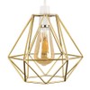 MiniSun Retro Style Gold Metal Basket Cage Ceiling Pendant Light
