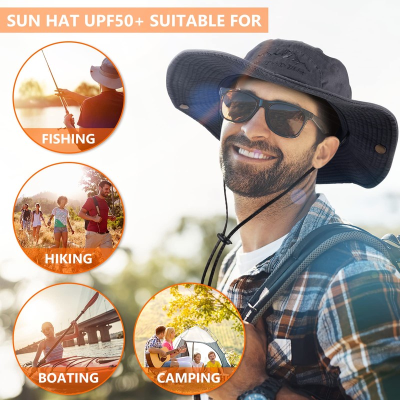 Obling Sun Hat, UV Protection Bucket Hat, Summer Hat, Beach