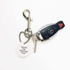 Universal Key Ring, 4 Keyrings, Car, Silver, Multi-Purpose Carabiner, Keychain,