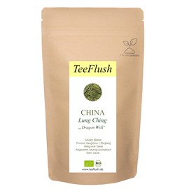 Lung Ching Tea Organic - "Dragon Well" - Green Tea - Specialty, 100 g, Harvest 2024, Light Green Cup, Pleasantly Floral Aromatic, Very Soft