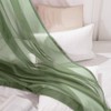 MIULEE Sheer Window Scarf Valance Extra Long Topper Spring Elegant