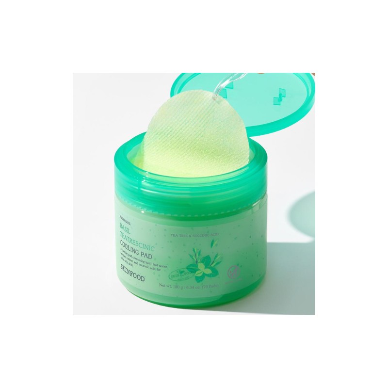 Skinfood [Skinfood]Basil Tea Tree Clinic Cooling Pad (70ea)