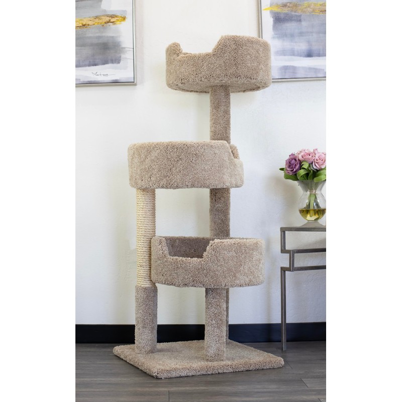 Deluxe Cat Tower with spacious cat perches and scratching post