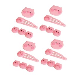 FOMIYES 12pcs Hairpins Little Girls Gift Little Girls Hair Accessories Gift Pink Pig Hair Barrette Pig Hair Clip Gift Hairpin Barrette Decor Cartoon Pig Hair Hair