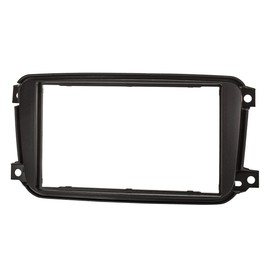 tomzz Audio 2451-040-1 Double DIN Radio Fascia Set Compatible with Smart Fortwo 451 Facelift from 10.2010-2014 Black with Radio Basic