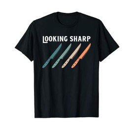 Knife Collector Artwork Knives Collecting Looking Sharp T-Shirt