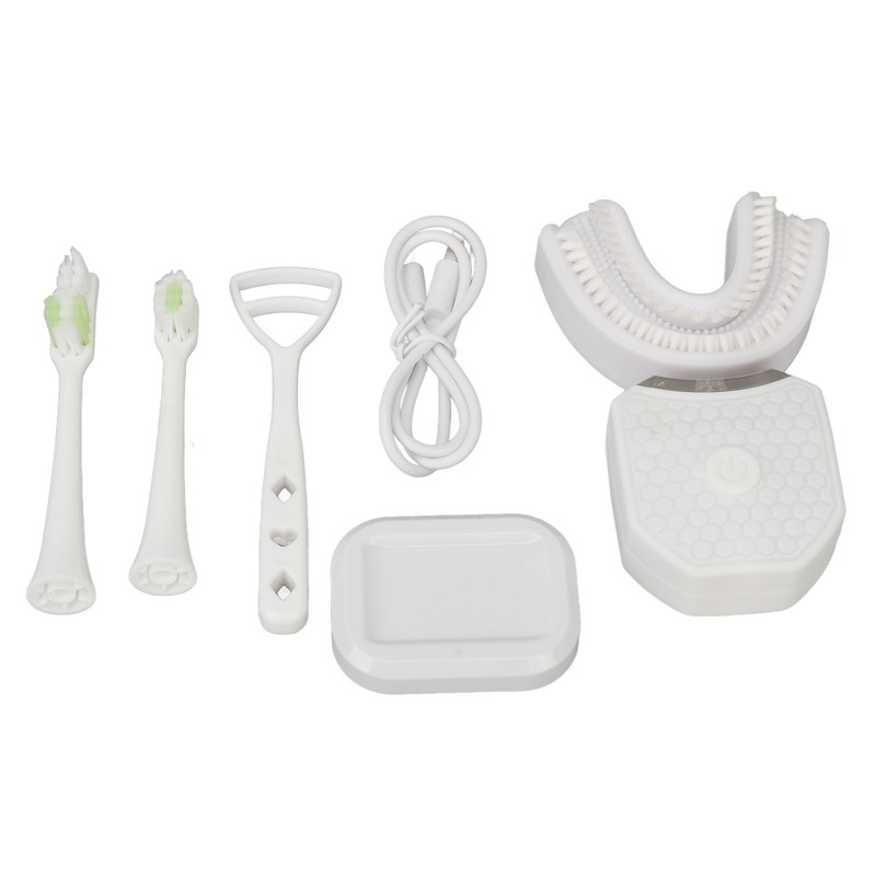 Sonic U Shaped Toothbrushes Automatic Cordless Rechargeable IPX7 Waterproof Blue