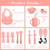 Silicone Baby Feeding Set,13PCS Baby Feeding Essentials with Suction Bowl