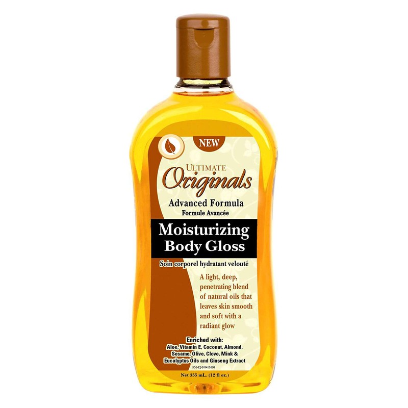 Ultimate Originals Moist Body Gloss 12 Ounce (354ml) (2 Pack)