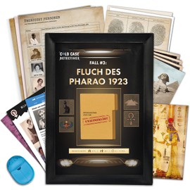 X-SCAPE Cold Case Detectives - An Escape Room Game for Home - Fall 3 Curse of the Pharaoh 1923 - Realistic Crime Cases Solve from 14 Years - Crime Games for Adults for 1-6 People