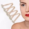 Pack of 4 Facelift Bands with Clips, Facelift Hair Clips,