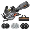 DOVAMAN Circular Saw, 5.8A 4-1/2" Circular Saw w/Laser, Metal Auxiliary