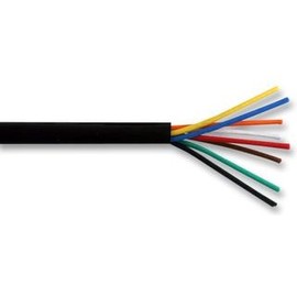 Cable-Core Alarm Cable Black 8 Core Burglar Security System Wire Per 20 metres 20m