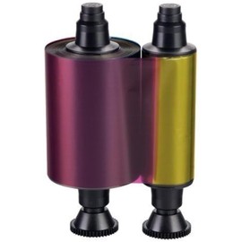 R3011 YMCKO Ribbon Compatible for Evolis Pebble Dualys 3 Securion Card Printers, 200 Images