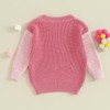 Toddler Baby Boy Girl Heart Knit Sweater Kids Infant Newborn
