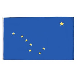 AZ FLAG Alaska Flag 3' x 5' - US state of Alaska flags 90 x 150 cm - Banner 3x5 ft