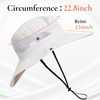 NPJY Ponytail Sun Hats for Women Men 3” Wide Brim
