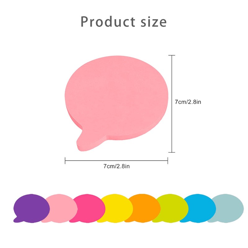 360 Sheets Sticky Notes, Bubble Post Notes, 70 x 70