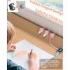 6-Pack Pink Cable Organizer Clips, Magnetic Cable Holder, XOVRAETH Strong