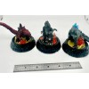 Bandai HG Gashapon HG Godzilla set of three. 1954,2016 &2019