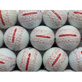 Supersoft Splatter Red Golf Balls Pearl/A Grade For Callaway Recycled 12 Pack