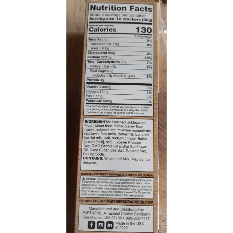 All-American Crackers 6 BOXES: All American "REAL BUTTER" CRACKERS Nothing