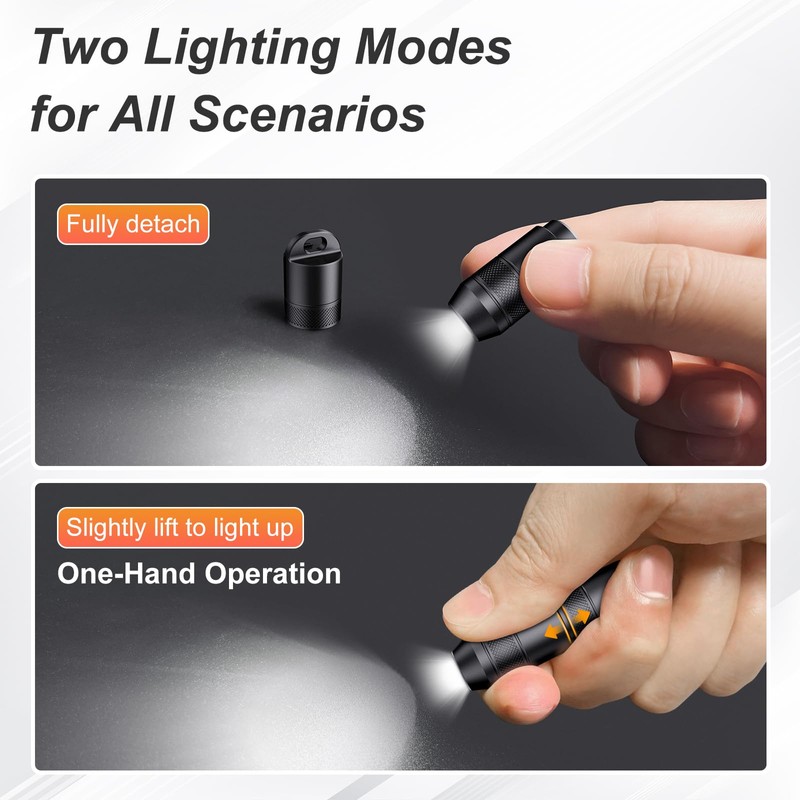 Acoszero EDC Mini Flashlights High Lumens LED Pocket Keychain Magnetic
