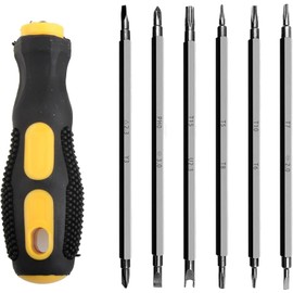 KEWAYO Screwdriver Replacement Screwdriver Set, 6-in-1 Bit Ratchet Screwdriver, Repair Tool, Quick Release Ratchet Handle, Car Tool, For Automotive Maintenance, Furniture Assembly