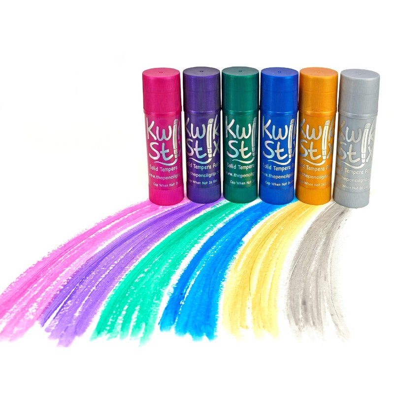 The Pencil Grip Kwik Stix Metalix Paint Pens, Metallic Tempera