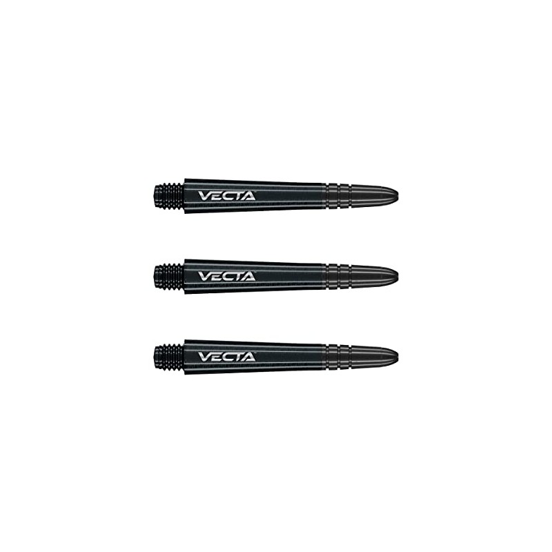 WINMAU Vecta Black Short Polycarbonate Dart Stems (Shafts) - 10