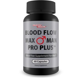 Blood Flow Max Man Pro Plus - Our Best Circulation Mens Blood Flow Supplement - Men Blood Flow Care - Healthy Blood Flow Support - Advanced Blood Flow Supplement Powder Capsules Best Blood Flow