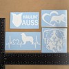 Australian Shepherd Decal 4 Pack: Haulin' Auss, Aussie Heartbeat, Australian