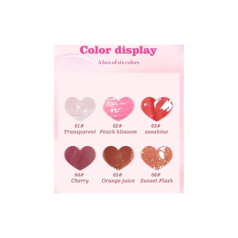 Set De Cuidado Labial Hidratante Glossy Liquid Lip Oil Gloss