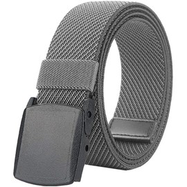 LionVII Men's Nylon Belt, Telescopic, Work Belt, Self-Defense Forces, Sports Climbing Belt, Buckle, Durable, Lightweight, Adjustable, Unisex, Class S (Width 1.5 inches (38 mm) Length Approx. 49.2