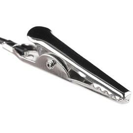 SparkFun Alligator Clip with Pigtail (30cm, 4 Pack, Black, Male-to-Male, Electronic Testing Cables)