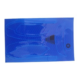 TPR Industrial Reflective Hard Hat Stickers, Diamond Grade Helmet Strips, Hard Hat Accessories Adhesive High Visibility Sticker Kit with American Flag (Blue)