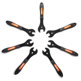 7 Pcs Bike Cone Wrench Set Tool (13, 14, 15, 16, 17, 18, 19mm) Bicycle Wheel Pedal Hub Axle Nut Install Remover Cycling Spanner Hub Repair Removal Tool