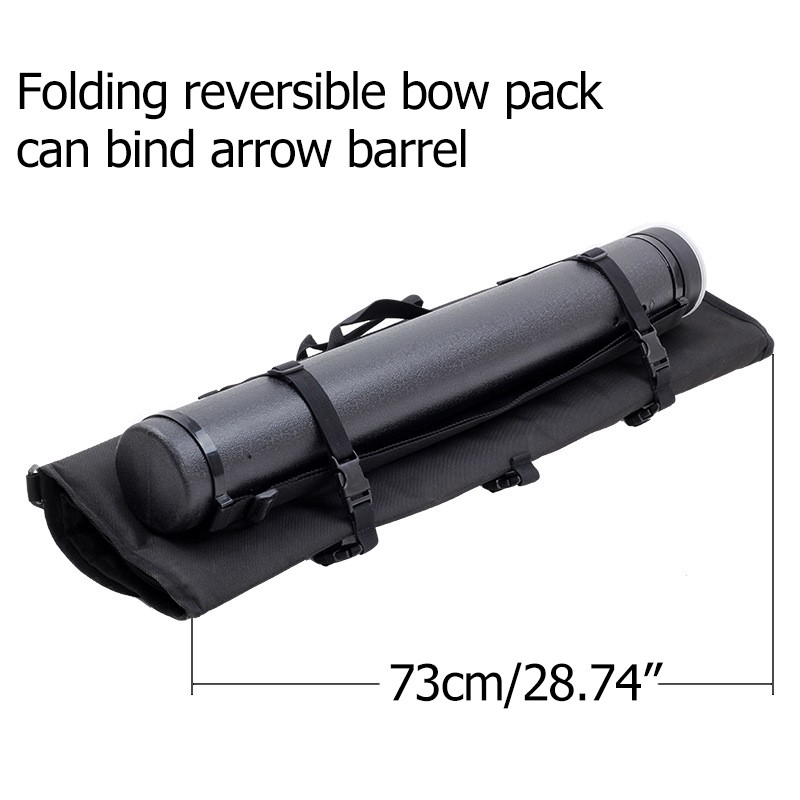 Portable Foldable Canvas Recurve Bow Case Arrow Quiver Archery Bow
