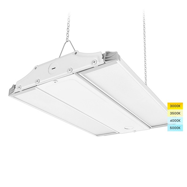 LUXRITE 14 Inch Linear High Bay LED Shop Lights, 80/110/150W