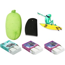Kata Skateboarding Pickle Wax Remover & Sticky Bumps Wax Combo (1 Base Coat, 2 Tour Series Cool Cold Wax)