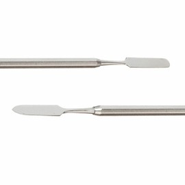 Exeton Spatula Double Ended Stainless Steel Ointment Spatula for Make Up Pallets SPT8