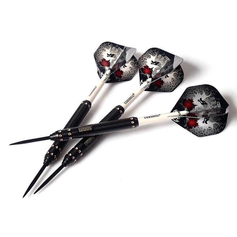 CUESOUL Dragon Deluxe Brass Steel Tip Darts Pack,21 Grams F2304-L