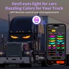Sooguard 2PCS LED Eyes for Car Windshield, 23.6x4.72in Devil Eyes