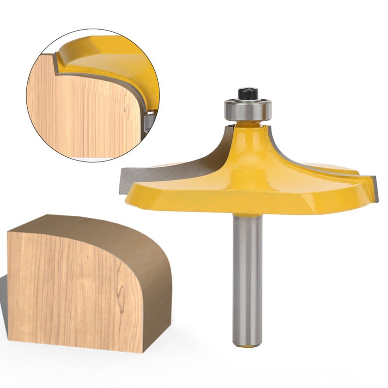 2pcs 8mm Shank Armrest Handrail Router Bit Set with Bearing