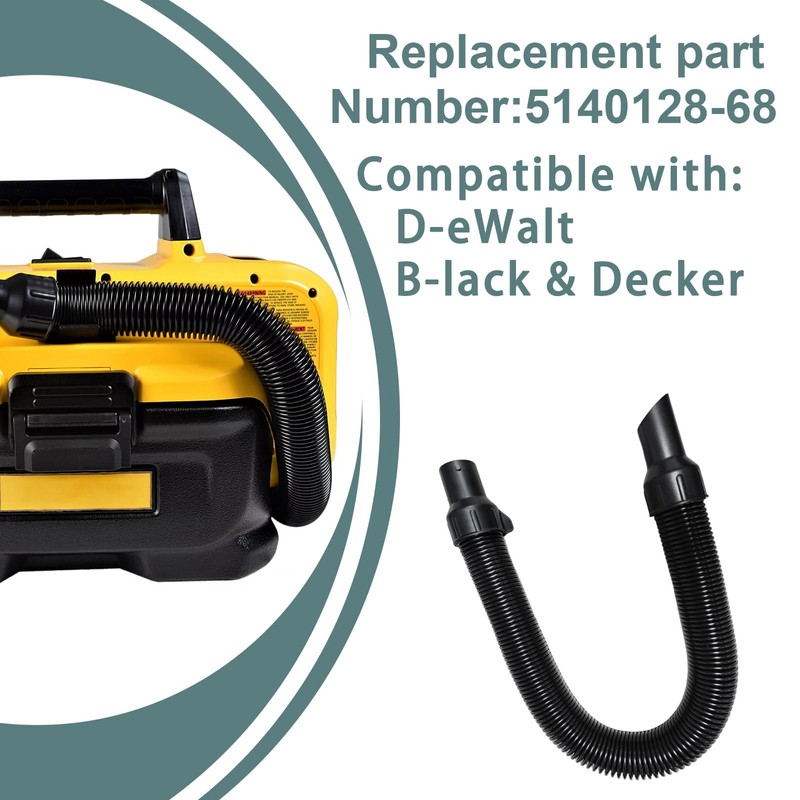 5140128-68 Vacuum Hose Assembly Replacement for DeWalt DCV580MAX/ AC/DC WET