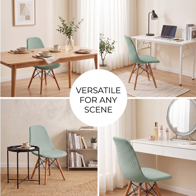 CAIEJSAEN Seat Covers for Dining Chairs of 4, Stretch Retro
