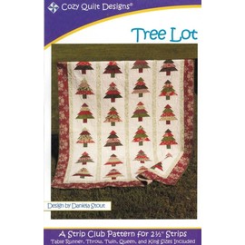 Tree Lot Quilt Pattern, Jelly Roll 2.5" Strip Set Friendly, 5 Sizes Options